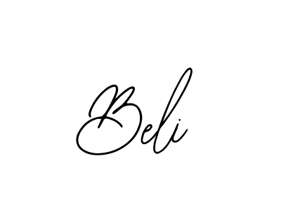 You should practise on your own different ways (Bearetta-2O07w) to write your name (Beli) in signature. don't let someone else do it for you. Beli signature style 12 images and pictures png