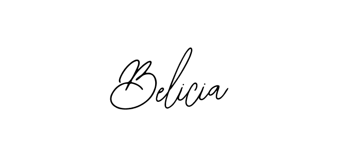 How to make Belicia name signature. Use Bearetta-2O07w style for creating short signs online. This is the latest handwritten sign. Belicia signature style 12 images and pictures png