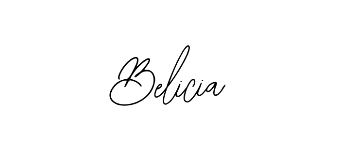 How to make Belicia name signature. Use Bearetta-2O07w style for creating short signs online. This is the latest handwritten sign. Belicia signature style 12 images and pictures png