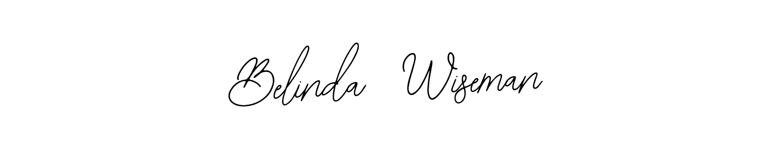 Use a signature maker to create a handwritten signature online. With this signature software, you can design (Bearetta-2O07w) your own signature for name Belinda  Wiseman. Belinda  Wiseman signature style 12 images and pictures png