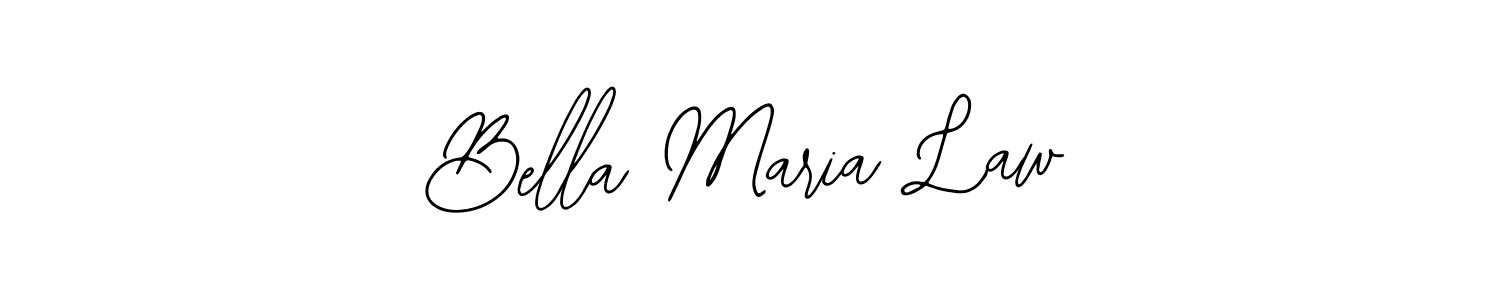 You should practise on your own different ways (Bearetta-2O07w) to write your name (Bella Maria Law) in signature. don't let someone else do it for you. Bella Maria Law signature style 12 images and pictures png