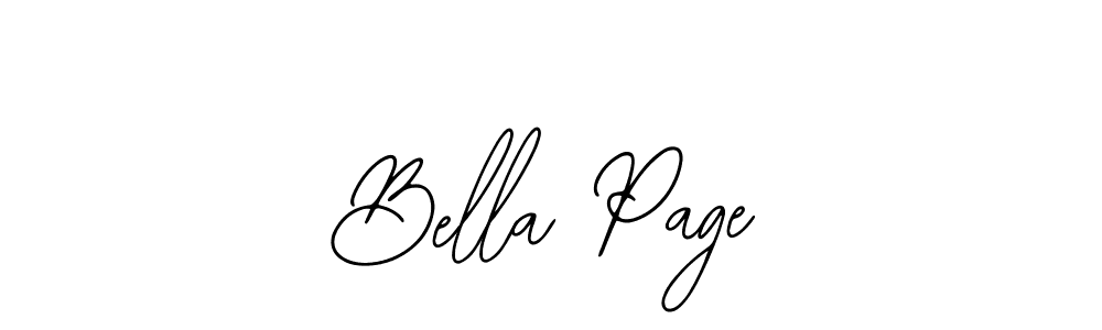 How to make Bella Page name signature. Use Bearetta-2O07w style for creating short signs online. This is the latest handwritten sign. Bella Page signature style 12 images and pictures png