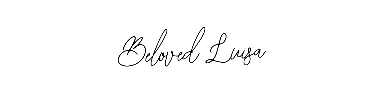 Use a signature maker to create a handwritten signature online. With this signature software, you can design (Bearetta-2O07w) your own signature for name Beloved Luisa. Beloved Luisa signature style 12 images and pictures png