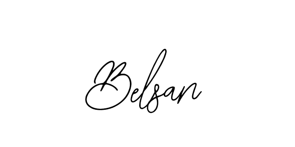 The best way (Bearetta-2O07w) to make a short signature is to pick only two or three words in your name. The name Belsan include a total of six letters. For converting this name. Belsan signature style 12 images and pictures png