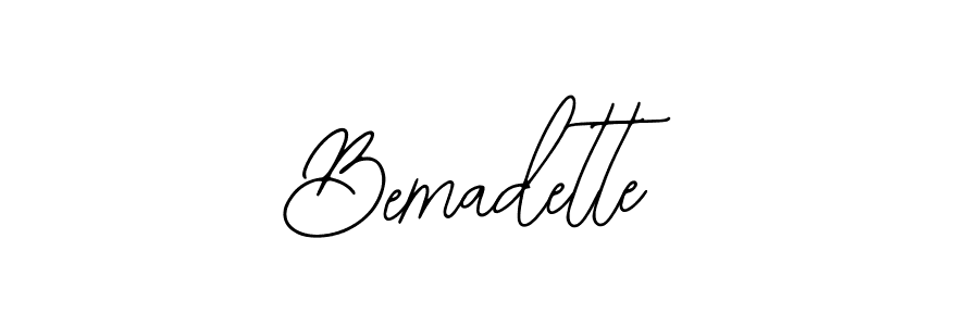 How to make Bemadette name signature. Use Bearetta-2O07w style for creating short signs online. This is the latest handwritten sign. Bemadette signature style 12 images and pictures png