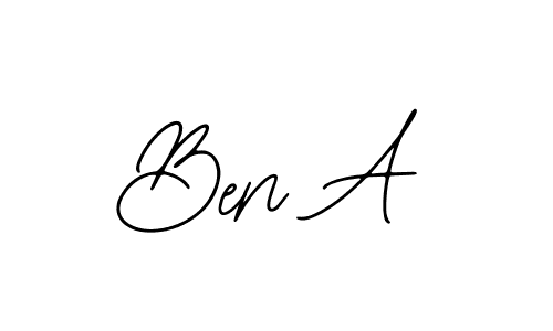 if you are searching for the best signature style for your name Ben A. so please give up your signature search. here we have designed multiple signature styles  using Bearetta-2O07w. Ben A signature style 12 images and pictures png