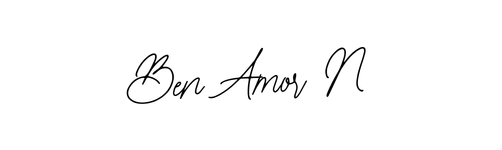 Also we have Ben Amor N name is the best signature style. Create professional handwritten signature collection using Bearetta-2O07w autograph style. Ben Amor N signature style 12 images and pictures png