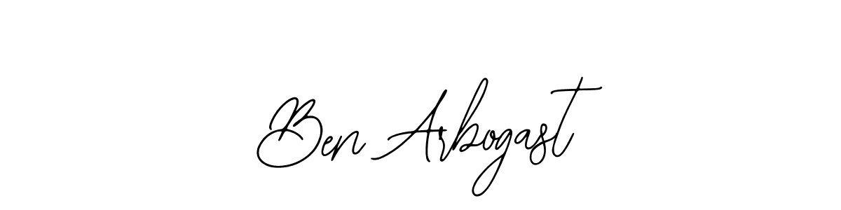 How to make Ben Arbogast name signature. Use Bearetta-2O07w style for creating short signs online. This is the latest handwritten sign. Ben Arbogast signature style 12 images and pictures png
