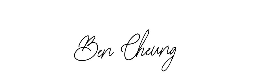 Design your own signature with our free online signature maker. With this signature software, you can create a handwritten (Bearetta-2O07w) signature for name Ben Cheung. Ben Cheung signature style 12 images and pictures png