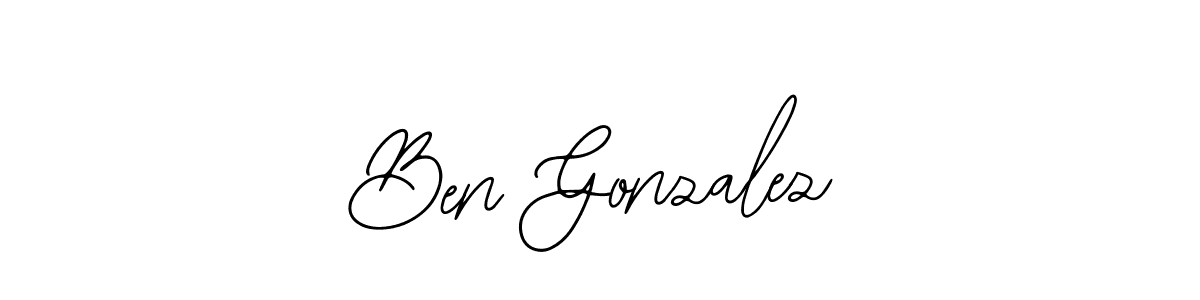 Use a signature maker to create a handwritten signature online. With this signature software, you can design (Bearetta-2O07w) your own signature for name Ben Gonzalez. Ben Gonzalez signature style 12 images and pictures png