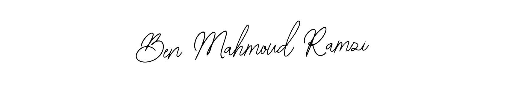 How to make Ben Mahmoud Ramzi name signature. Use Bearetta-2O07w style for creating short signs online. This is the latest handwritten sign. Ben Mahmoud Ramzi signature style 12 images and pictures png