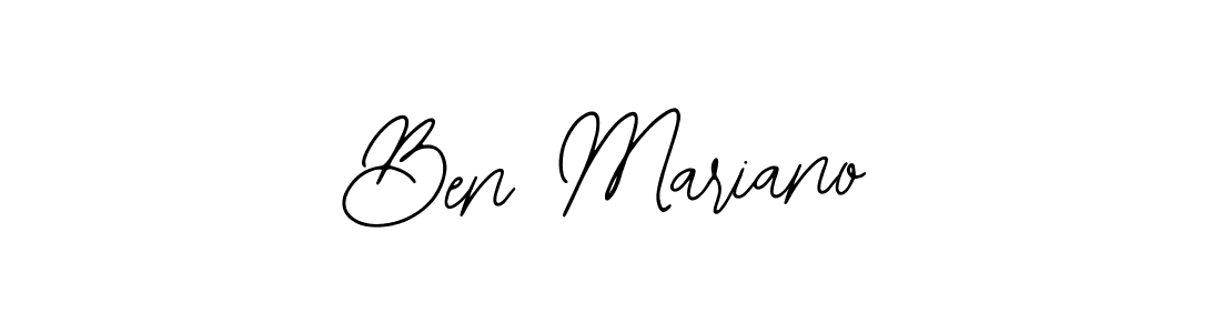 How to make Ben Mariano name signature. Use Bearetta-2O07w style for creating short signs online. This is the latest handwritten sign. Ben Mariano signature style 12 images and pictures png