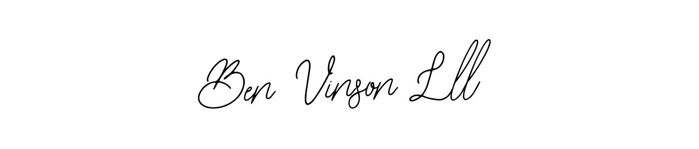 Also You can easily find your signature by using the search form. We will create Ben Vinson Lll name handwritten signature images for you free of cost using Bearetta-2O07w sign style. Ben Vinson Lll signature style 12 images and pictures png