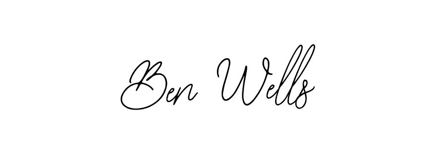 Also You can easily find your signature by using the search form. We will create Ben Wells name handwritten signature images for you free of cost using Bearetta-2O07w sign style. Ben Wells signature style 12 images and pictures png