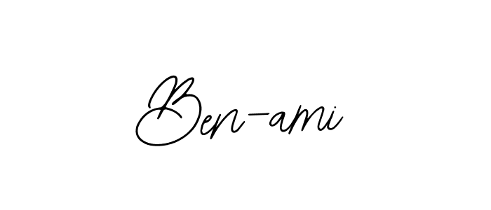 How to make Ben-ami name signature. Use Bearetta-2O07w style for creating short signs online. This is the latest handwritten sign. Ben-ami signature style 12 images and pictures png