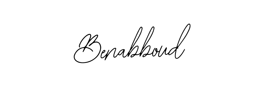 Create a beautiful signature design for name Benabboud. With this signature (Bearetta-2O07w) fonts, you can make a handwritten signature for free. Benabboud signature style 12 images and pictures png