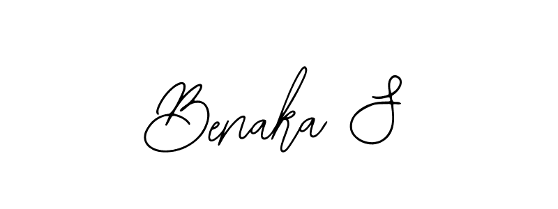 Design your own signature with our free online signature maker. With this signature software, you can create a handwritten (Bearetta-2O07w) signature for name Benaka S. Benaka S signature style 12 images and pictures png