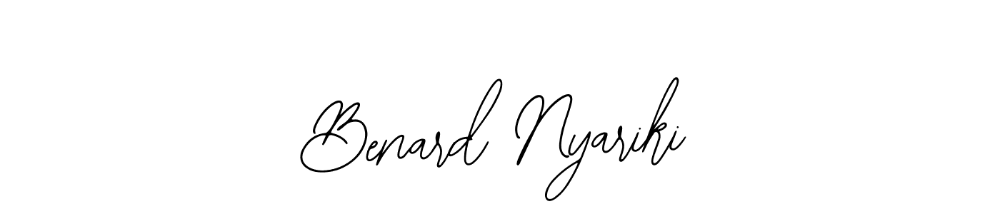 It looks lik you need a new signature style for name Benard Nyariki. Design unique handwritten (Bearetta-2O07w) signature with our free signature maker in just a few clicks. Benard Nyariki signature style 12 images and pictures png