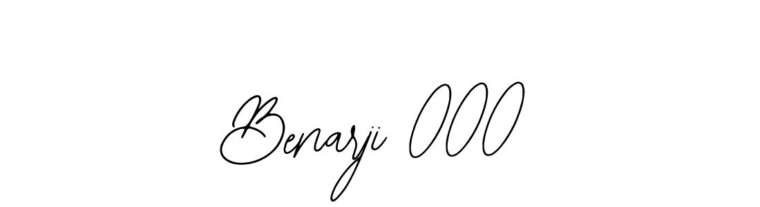 Design your own signature with our free online signature maker. With this signature software, you can create a handwritten (Bearetta-2O07w) signature for name Benarji 000. Benarji 000 signature style 12 images and pictures png