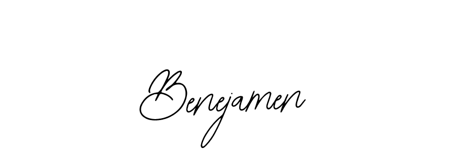 You should practise on your own different ways (Bearetta-2O07w) to write your name (Benejamen) in signature. don't let someone else do it for you. Benejamen signature style 12 images and pictures png
