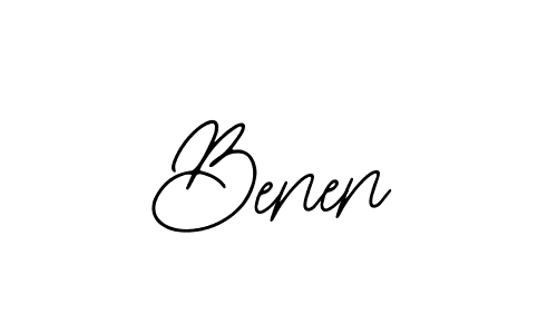 Design your own signature with our free online signature maker. With this signature software, you can create a handwritten (Bearetta-2O07w) signature for name Benen. Benen signature style 12 images and pictures png