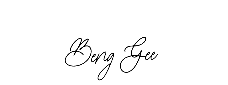 if you are searching for the best signature style for your name Beng Gee. so please give up your signature search. here we have designed multiple signature styles  using Bearetta-2O07w. Beng Gee signature style 12 images and pictures png