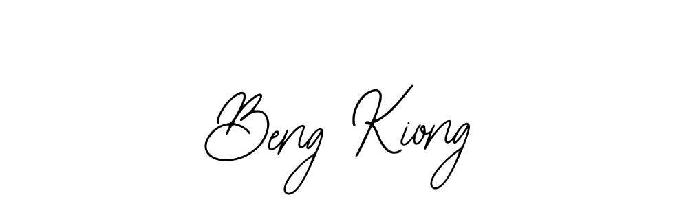 Design your own signature with our free online signature maker. With this signature software, you can create a handwritten (Bearetta-2O07w) signature for name Beng Kiong. Beng Kiong signature style 12 images and pictures png