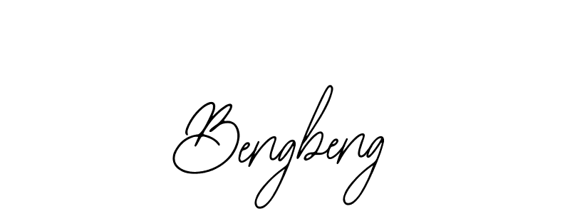 How to make Bengbeng name signature. Use Bearetta-2O07w style for creating short signs online. This is the latest handwritten sign. Bengbeng signature style 12 images and pictures png