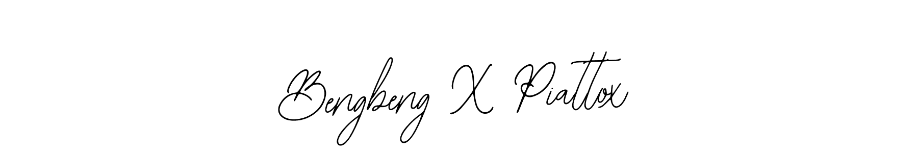 This is the best signature style for the Bengbeng X Piattox name. Also you like these signature font (Bearetta-2O07w). Mix name signature. Bengbeng X Piattox signature style 12 images and pictures png