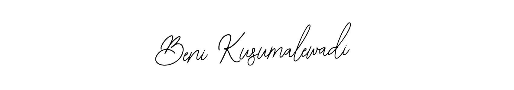 The best way (Bearetta-2O07w) to make a short signature is to pick only two or three words in your name. The name Beni Kusumalewadi include a total of six letters. For converting this name. Beni Kusumalewadi signature style 12 images and pictures png