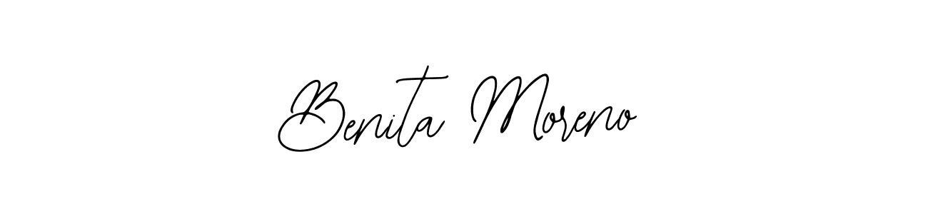 Design your own signature with our free online signature maker. With this signature software, you can create a handwritten (Bearetta-2O07w) signature for name Benita Moreno. Benita Moreno signature style 12 images and pictures png