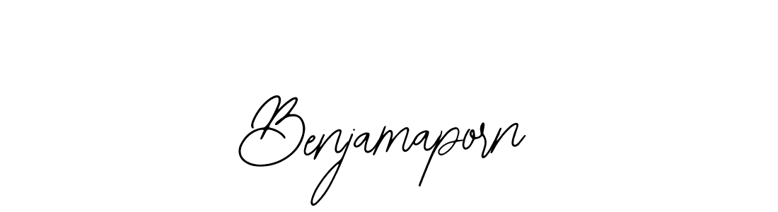 Make a beautiful signature design for name Benjamaporn. With this signature (Bearetta-2O07w) style, you can create a handwritten signature for free. Benjamaporn signature style 12 images and pictures png