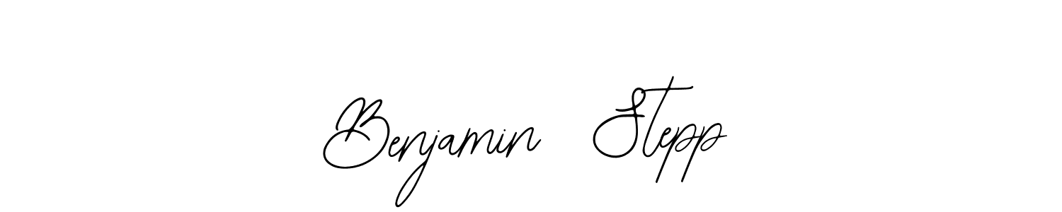 if you are searching for the best signature style for your name Benjamin  Stepp. so please give up your signature search. here we have designed multiple signature styles  using Bearetta-2O07w. Benjamin  Stepp signature style 12 images and pictures png