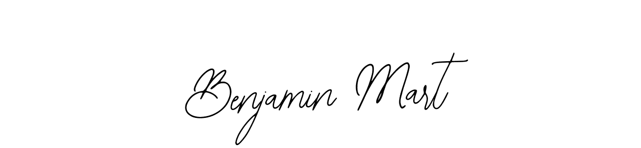 You should practise on your own different ways (Bearetta-2O07w) to write your name (Benjamin Mart) in signature. don't let someone else do it for you. Benjamin Mart signature style 12 images and pictures png