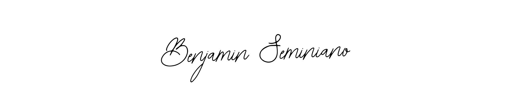 Also we have Benjamin Seminiano name is the best signature style. Create professional handwritten signature collection using Bearetta-2O07w autograph style. Benjamin Seminiano signature style 12 images and pictures png