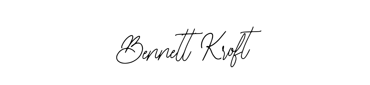 Create a beautiful signature design for name Bennett Kroft. With this signature (Bearetta-2O07w) fonts, you can make a handwritten signature for free. Bennett Kroft signature style 12 images and pictures png