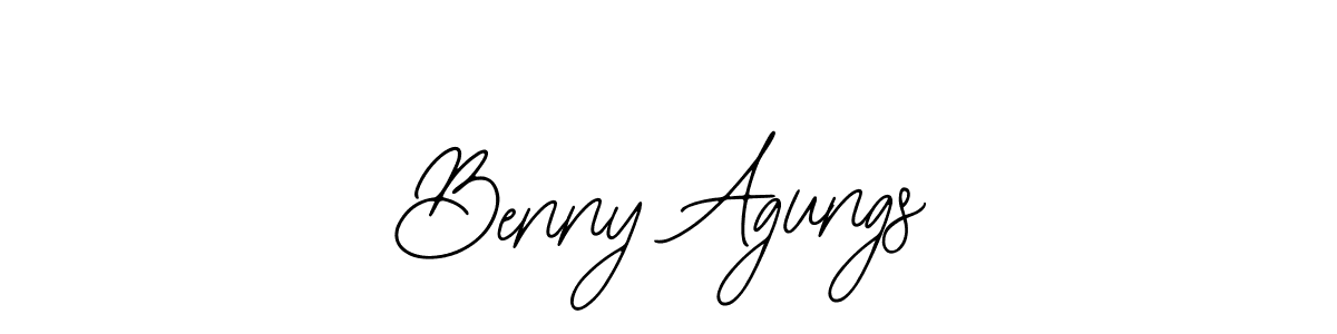 The best way (Bearetta-2O07w) to make a short signature is to pick only two or three words in your name. The name Benny Agungs include a total of six letters. For converting this name. Benny Agungs signature style 12 images and pictures png
