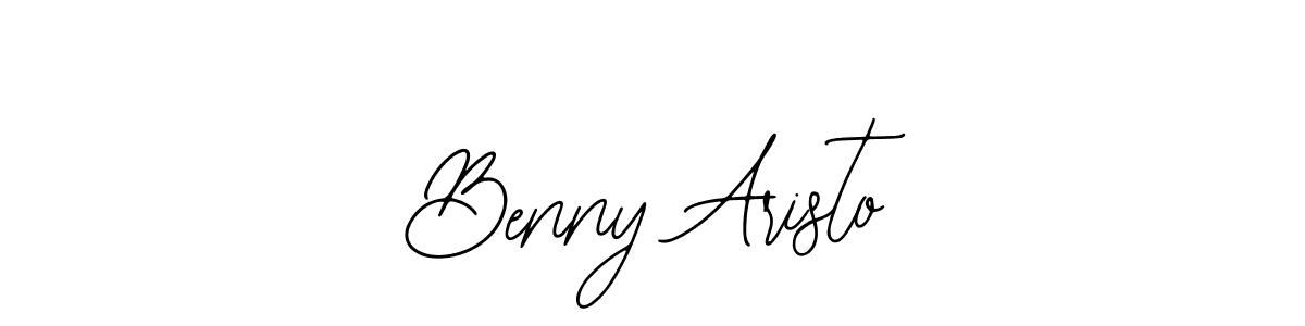 if you are searching for the best signature style for your name Benny Aristo. so please give up your signature search. here we have designed multiple signature styles  using Bearetta-2O07w. Benny Aristo signature style 12 images and pictures png