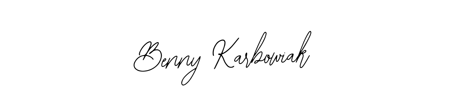 Here are the top 10 professional signature styles for the name Benny Karbowiak. These are the best autograph styles you can use for your name. Benny Karbowiak signature style 12 images and pictures png