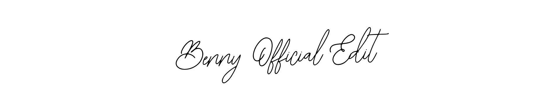 Check out images of Autograph of Benny Official Edit name. Actor Benny Official Edit Signature Style. Bearetta-2O07w is a professional sign style online. Benny Official Edit signature style 12 images and pictures png