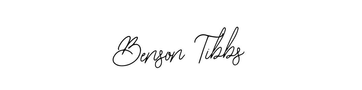 Design your own signature with our free online signature maker. With this signature software, you can create a handwritten (Bearetta-2O07w) signature for name Benson Tibbs. Benson Tibbs signature style 12 images and pictures png