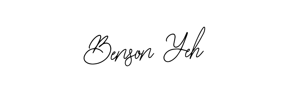 Also You can easily find your signature by using the search form. We will create Benson Yeh name handwritten signature images for you free of cost using Bearetta-2O07w sign style. Benson Yeh signature style 12 images and pictures png