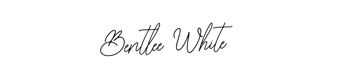 if you are searching for the best signature style for your name Bentlee White. so please give up your signature search. here we have designed multiple signature styles  using Bearetta-2O07w. Bentlee White signature style 12 images and pictures png