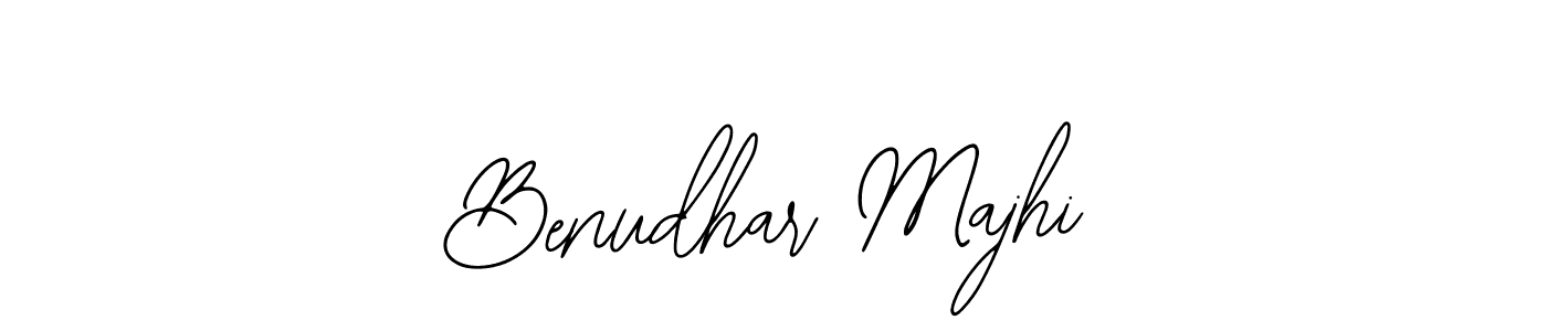 You should practise on your own different ways (Bearetta-2O07w) to write your name (Benudhar Majhi) in signature. don't let someone else do it for you. Benudhar Majhi signature style 12 images and pictures png