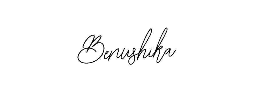 Benushika stylish signature style. Best Handwritten Sign (Bearetta-2O07w) for my name. Handwritten Signature Collection Ideas for my name Benushika. Benushika signature style 12 images and pictures png