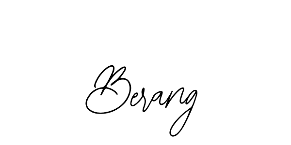 Bearetta-2O07w is a professional signature style that is perfect for those who want to add a touch of class to their signature. It is also a great choice for those who want to make their signature more unique. Get Berang name to fancy signature for free. Berang signature style 12 images and pictures png