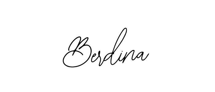 You should practise on your own different ways (Bearetta-2O07w) to write your name (Berdina) in signature. don't let someone else do it for you. Berdina signature style 12 images and pictures png