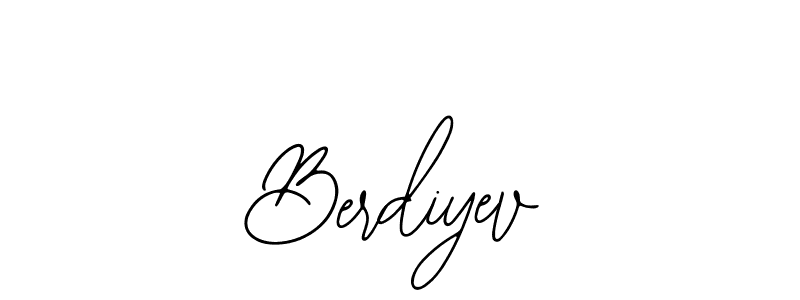 You should practise on your own different ways (Bearetta-2O07w) to write your name (Berdiyev) in signature. don't let someone else do it for you. Berdiyev signature style 12 images and pictures png