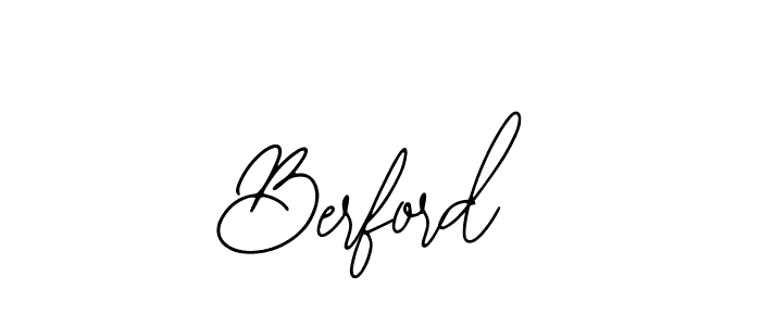 Use a signature maker to create a handwritten signature online. With this signature software, you can design (Bearetta-2O07w) your own signature for name Berford. Berford signature style 12 images and pictures png