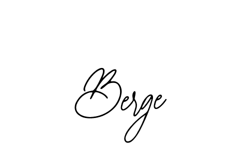 You should practise on your own different ways (Bearetta-2O07w) to write your name (Berge) in signature. don't let someone else do it for you. Berge signature style 12 images and pictures png